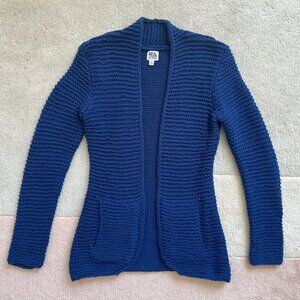 Neal Sperling Chunky Knit Textured Cotton Blend Slim Fit Cardigan Size Women's S
